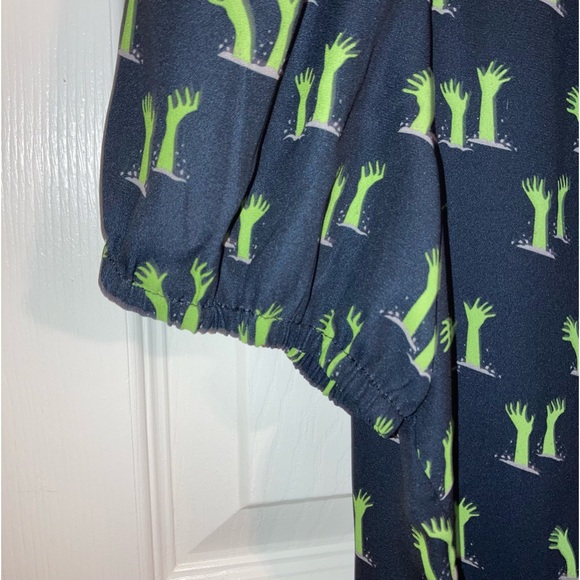 Black and Zombie Hands Caroline Blouse - Picture 9 of 13